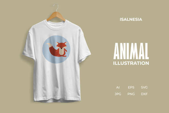 Animal Fox Character Illustration: Graphics & Illustrations for Handmade Makers