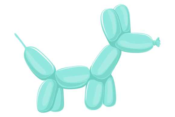 Balloon Dog Toy Graphics: Playful Illustrations for Content Publishing
