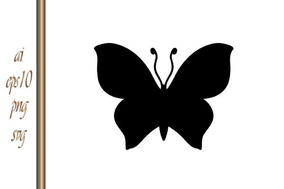 Butterfly Icon Engraving: Graphics & Illustrations for Handmade Brands