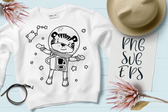 Cute Tiger Happy Baby Animal Graphics & Illustrations