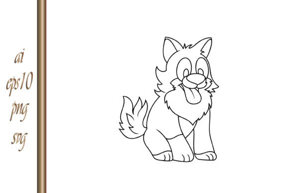 Doodle Dog CliparSketch Animal Vector: Graphics & Illustrations for Crafters