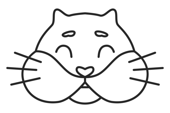 Hamster Face Graphics: Pet Store Logo & Animal Illustrations