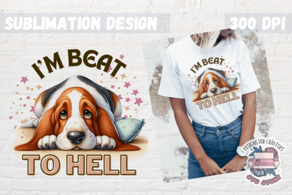 Sarcasm Sublimation Design Tired Animal: Graphics & Illustrations