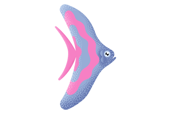 Underwater Fish Graphics: Color-Textured Illustrations