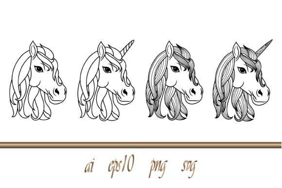 Unicorn Dream Big Horse Graphics & Illustrations