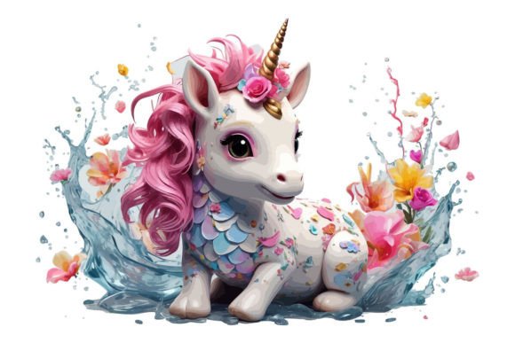 Unicorn PNG Animal Illustration: Graphics & Illustrations for Real Crafting
